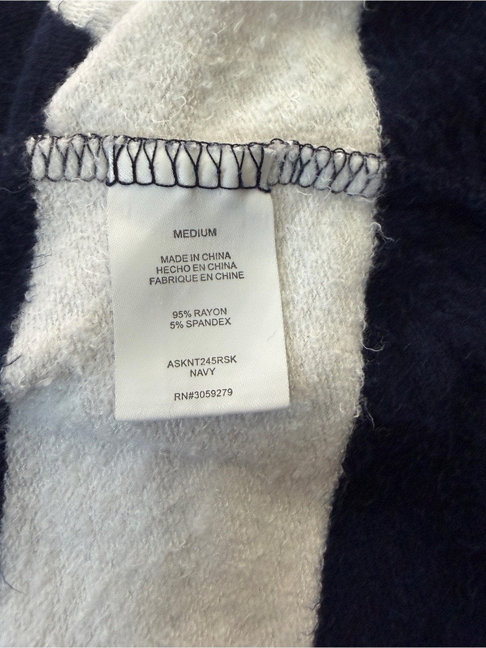 Alter’d State Navy Ivory Striped Oversized Top Medium Coastal Preppy - Picture 11 of 14